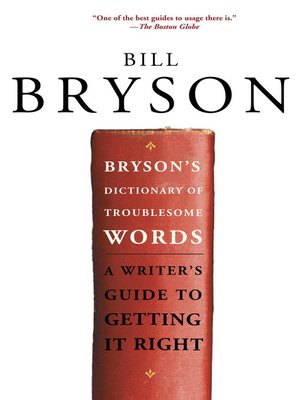 Bryson's Dictionary of Troublesome Words - ebook